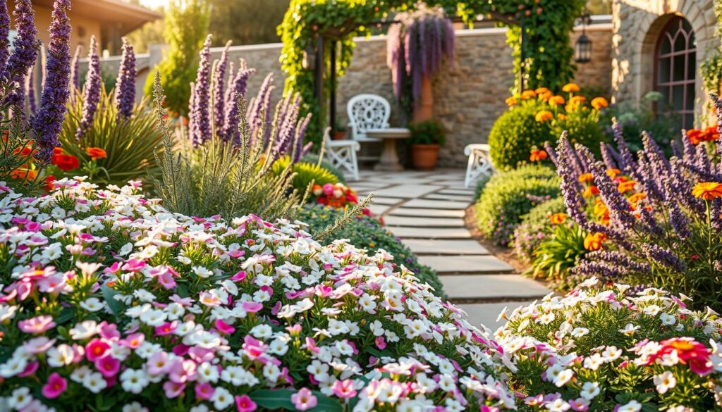 aesthetic garden design with alyssum