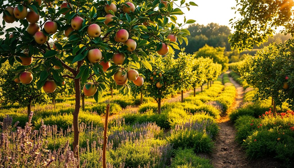 apple tree companion planting