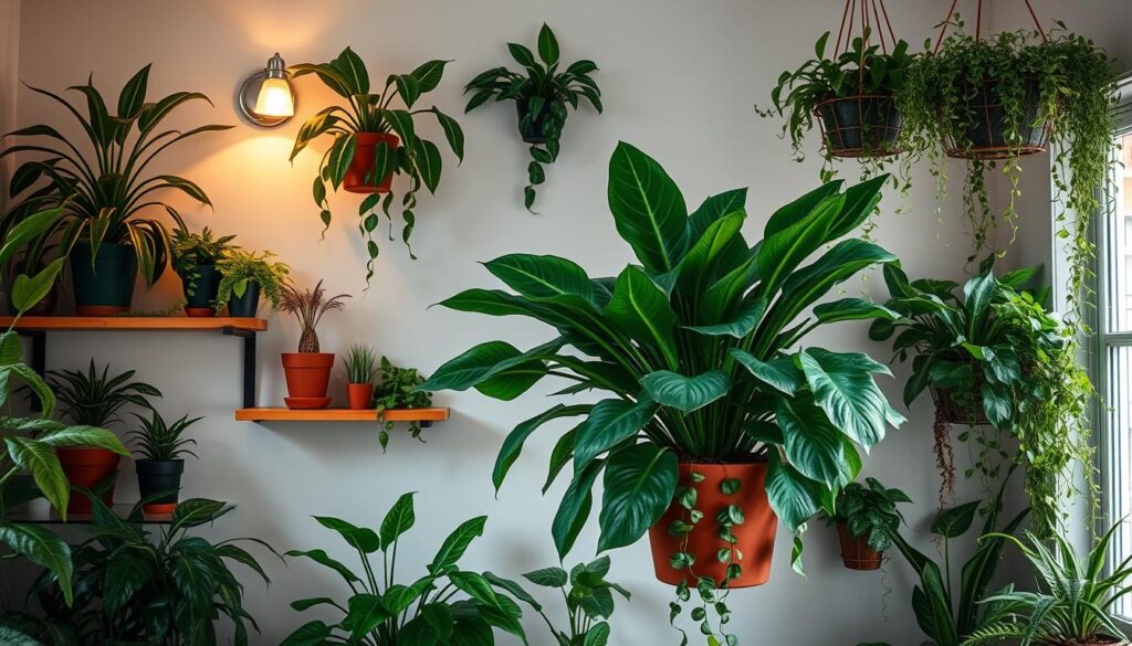 arranging indoor plants