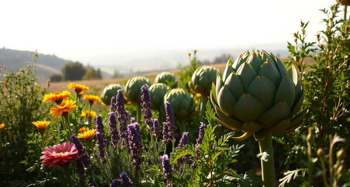 artichoke companion plants