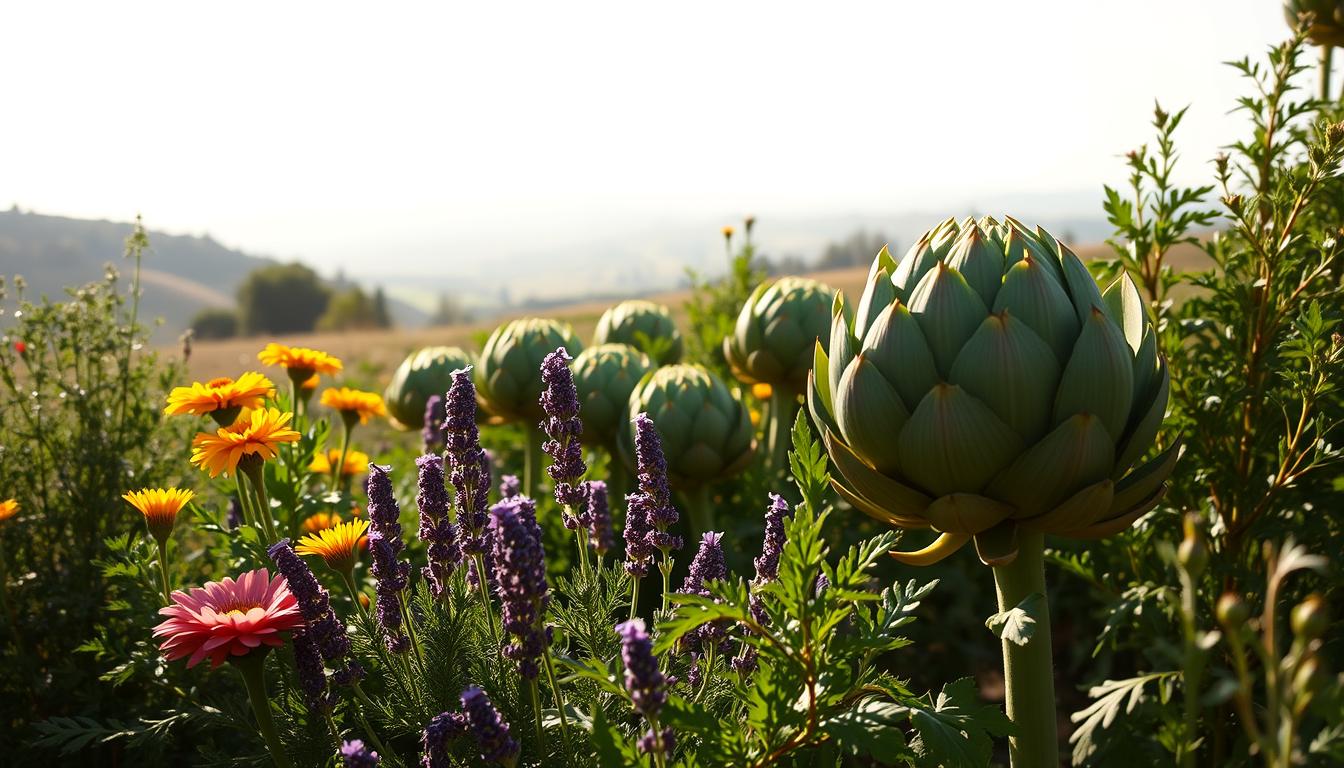 artichoke companion plants