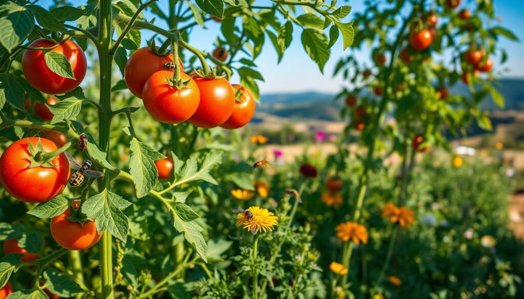 attracting beneficial insects for tomatoes