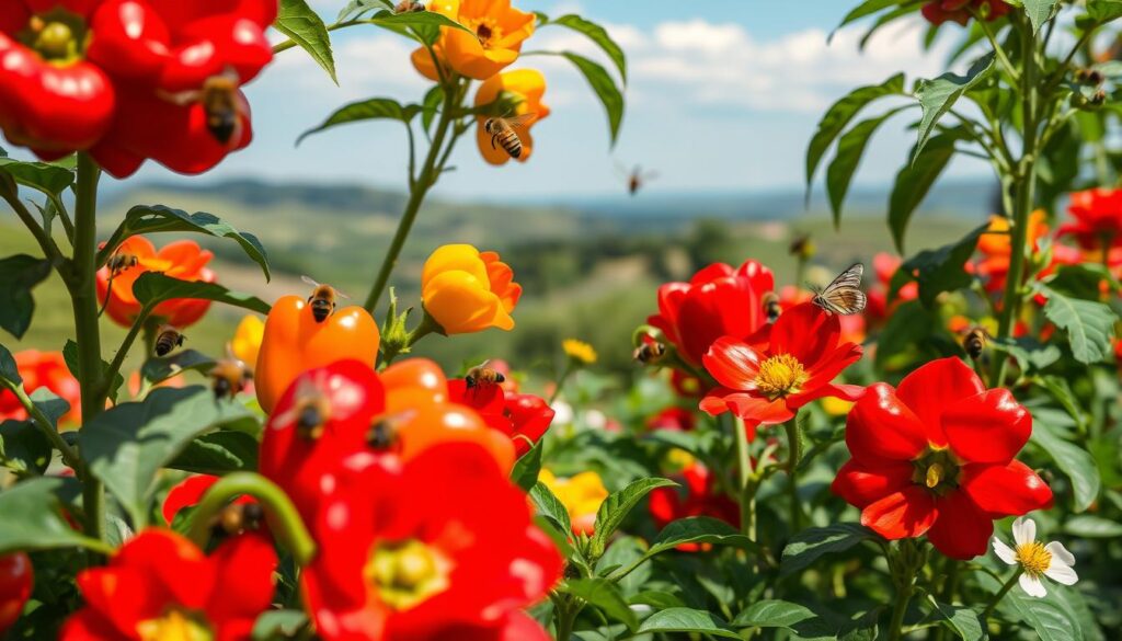 attracting pollinators to peppers