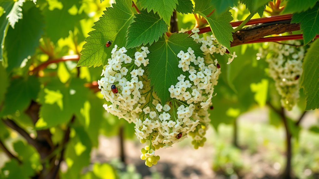 attracts beneficial vineyard insects