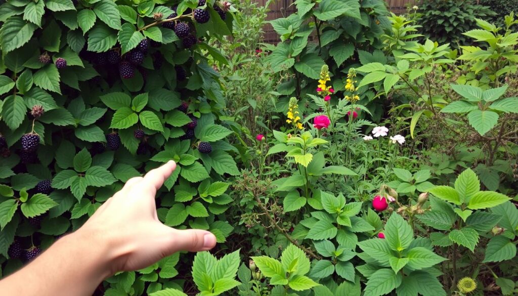 avoid planting with blackberries