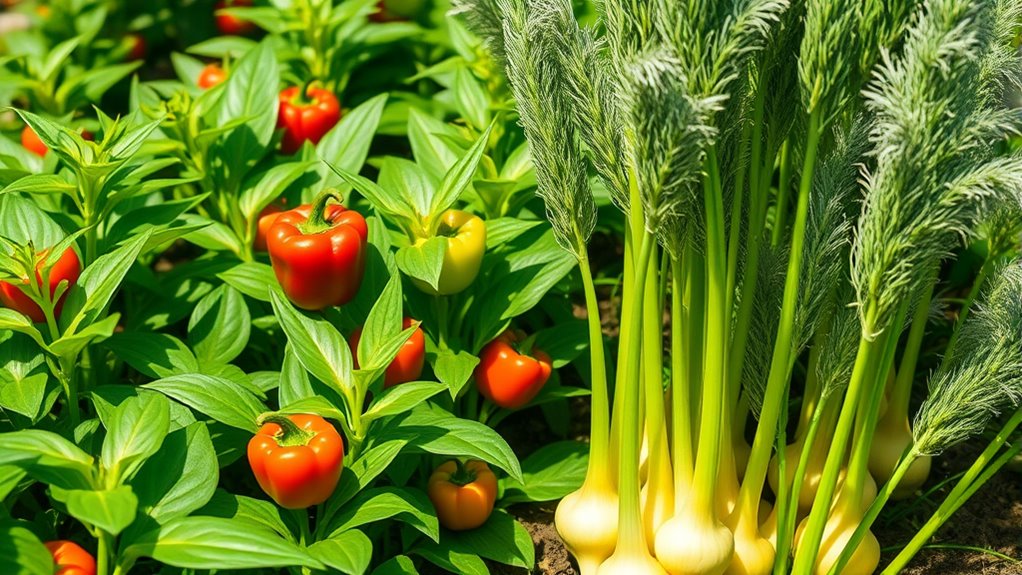 avoid planting peppers and fennel