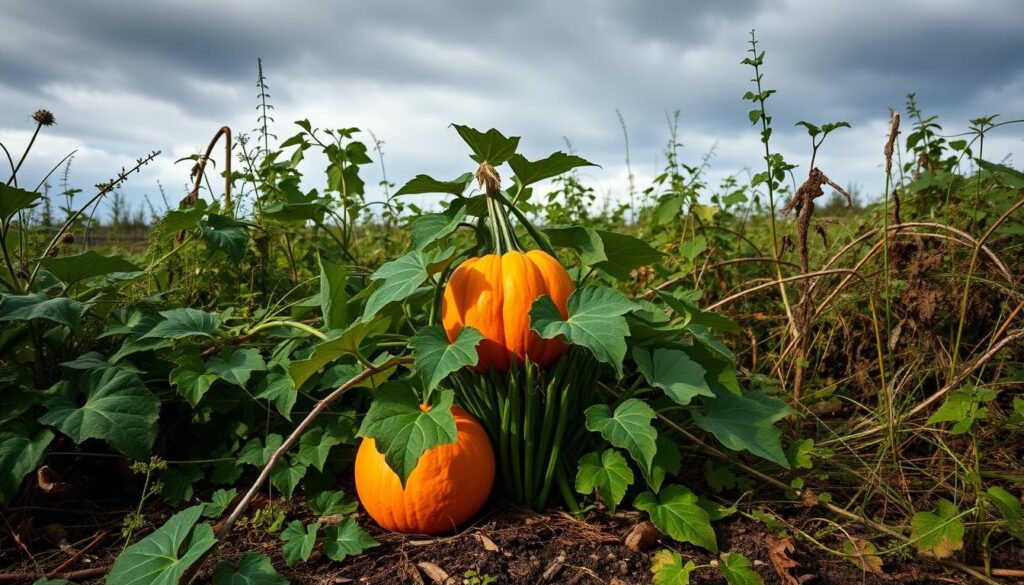 bad companion plants for pumpkins