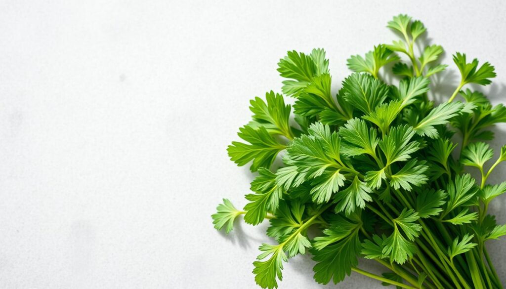 basil with parsley