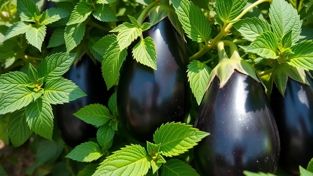 basil protects and enhances eggplants
