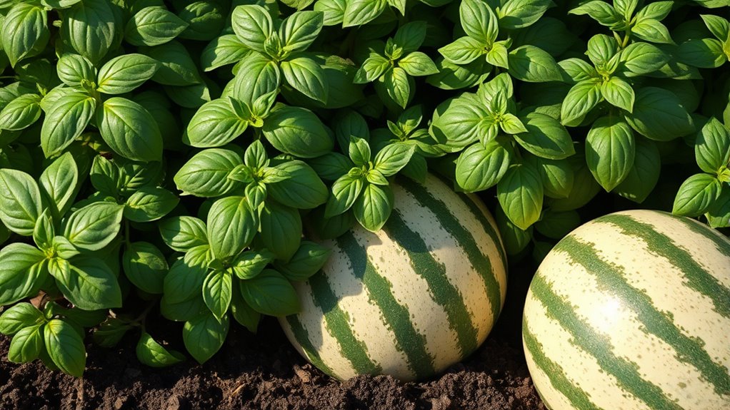 basil repels watermelon pests