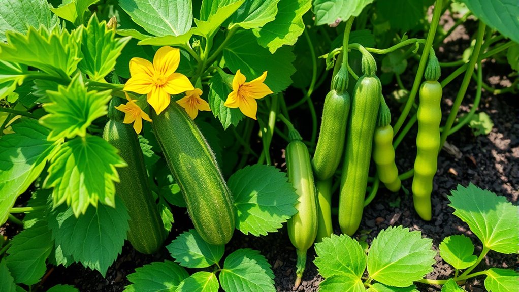 beans improve cucumber growth