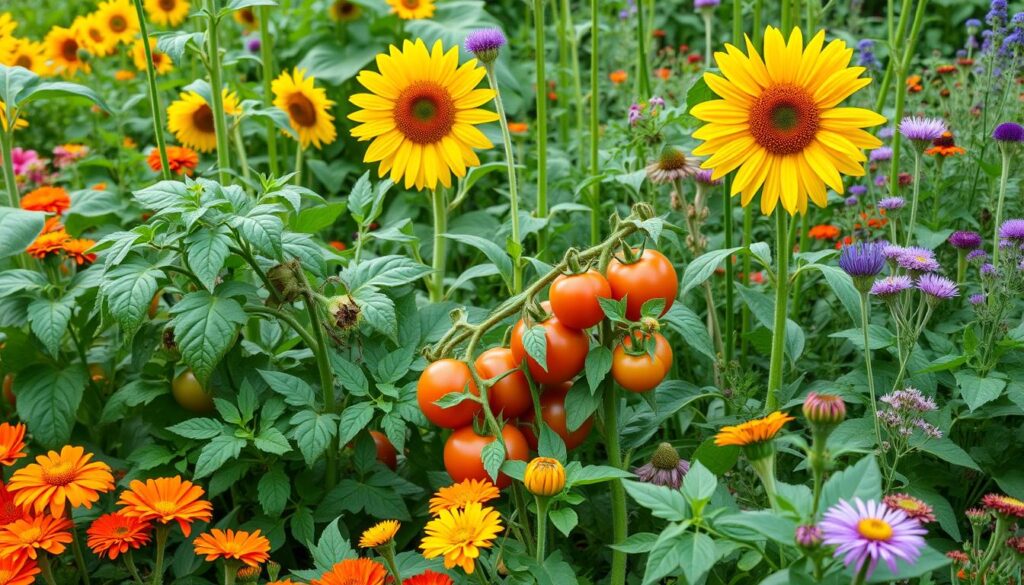benefits of companion planting with tomatoes