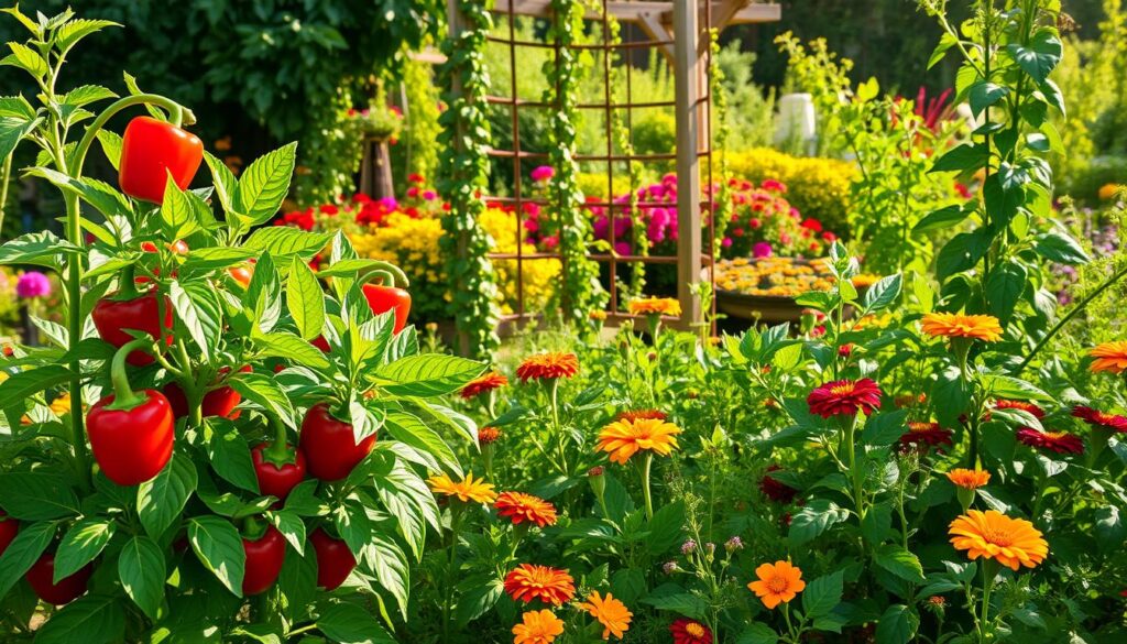 best companion plants for bell peppers