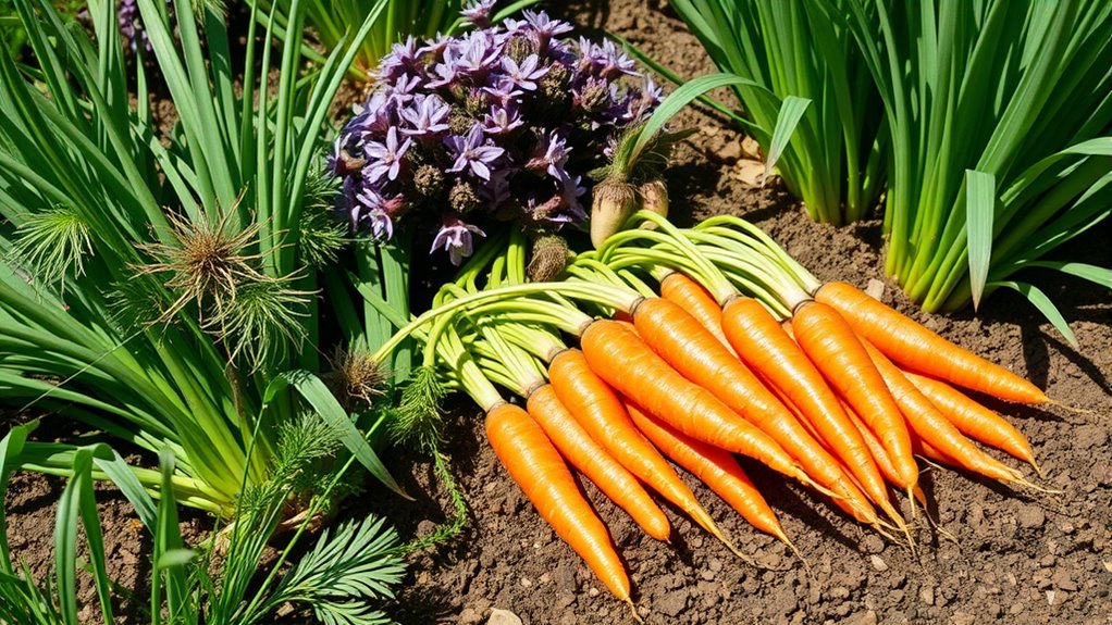 best carrot companion plants