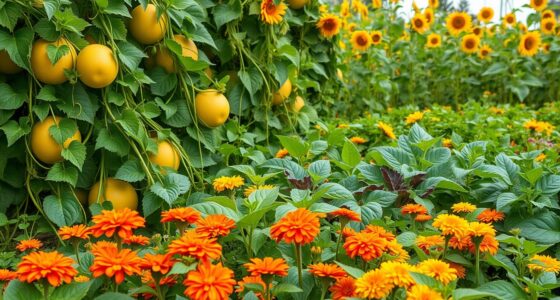 cantaloupe companion plants