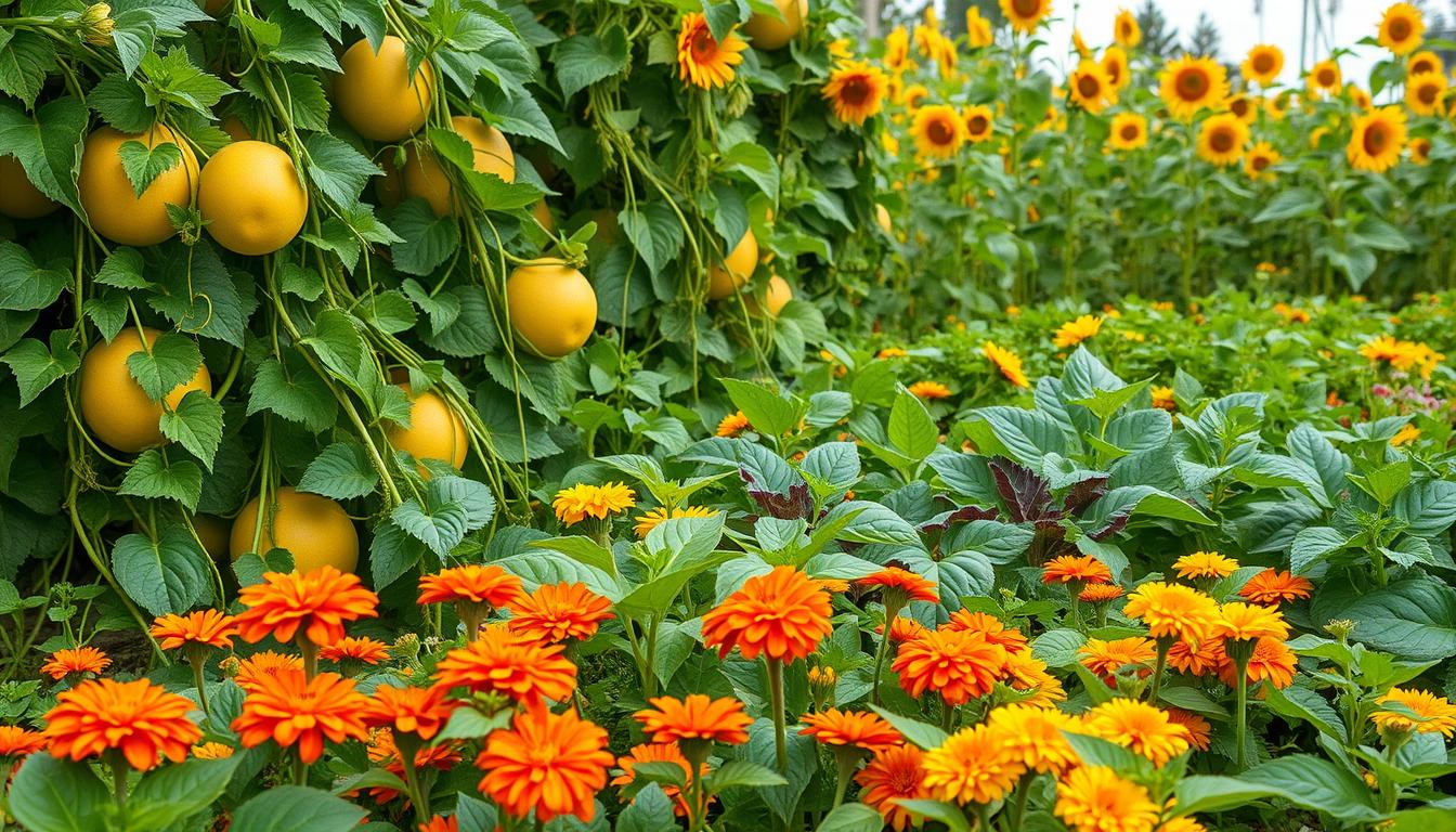 cantaloupe companion plants