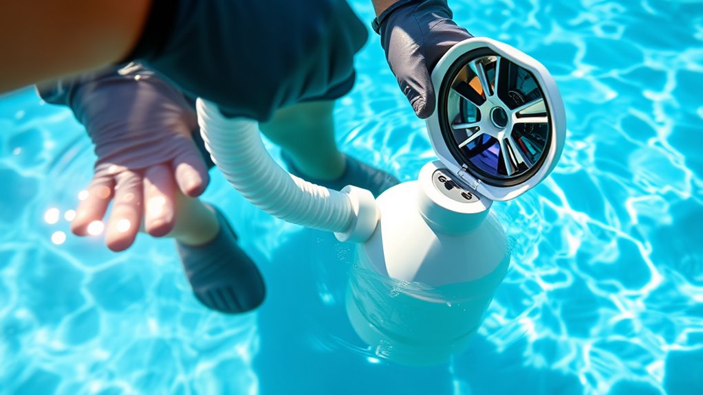 check pump and skimmer