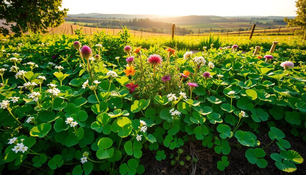 clover companion plant benefits