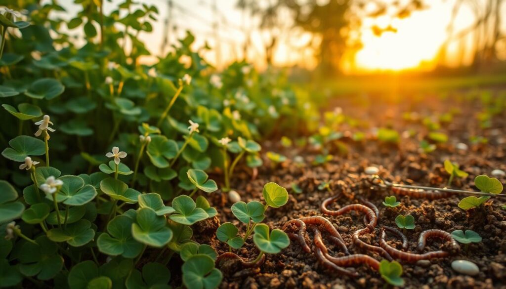 clover companion plant benefits