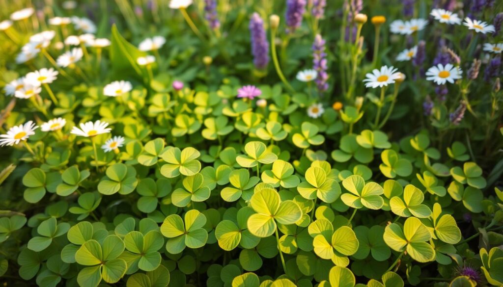 clover plant companions