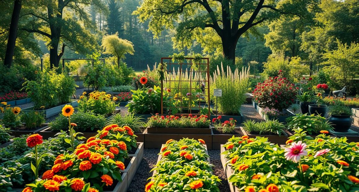 companion planting garden layout
