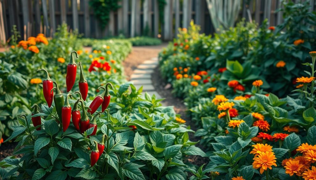 companion planting garden layout