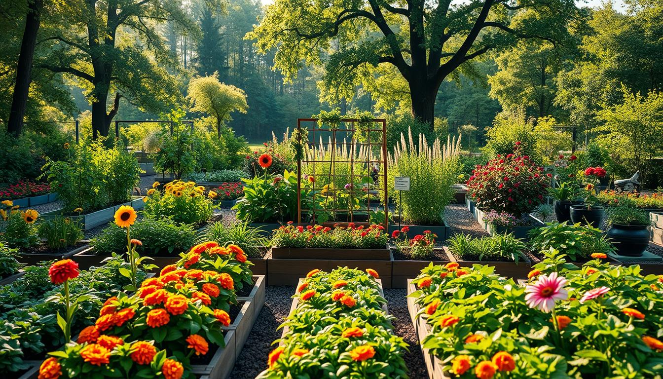 companion planting garden layout