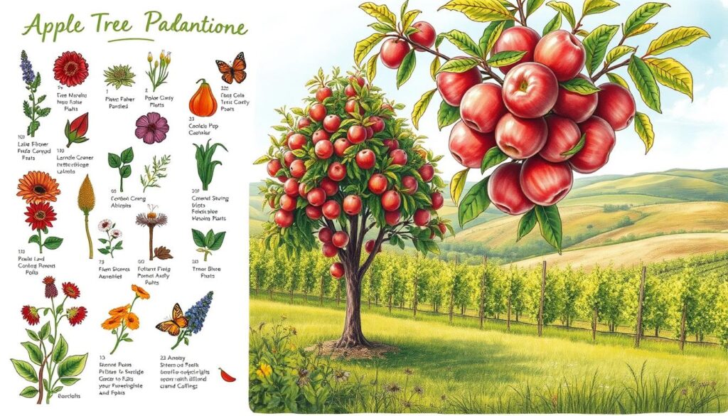 companion planting guide for apple trees