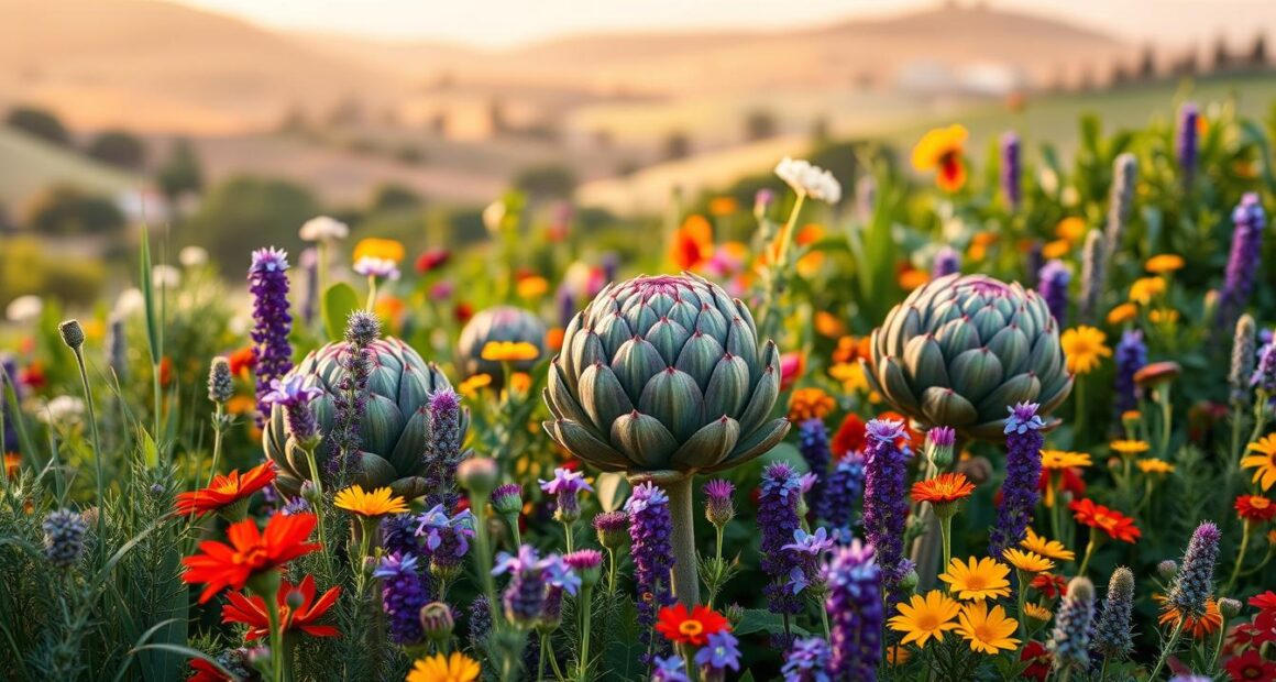 companion plants for artichokes
