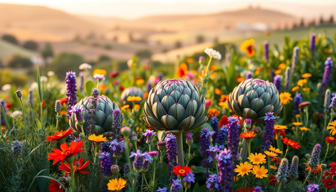 companion plants for artichokes