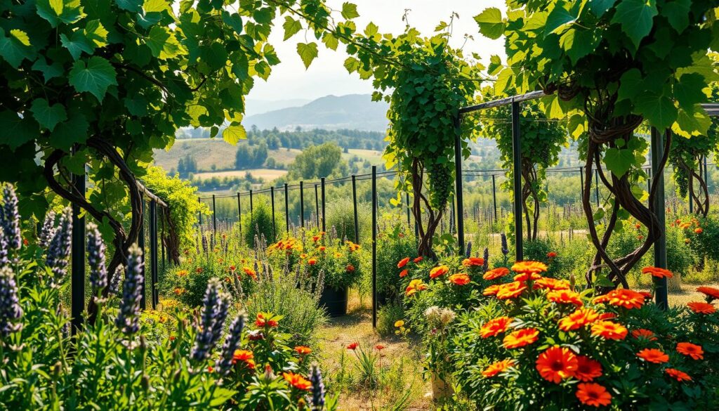 companion plants for grapevines