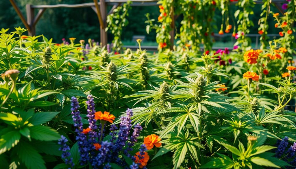 companion plants for healthy cannabis plants
