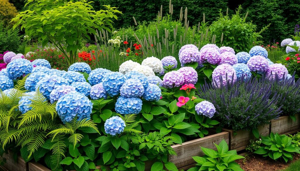 companion plants for hydrangeas