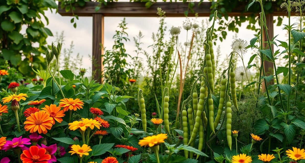 companion plants for peas