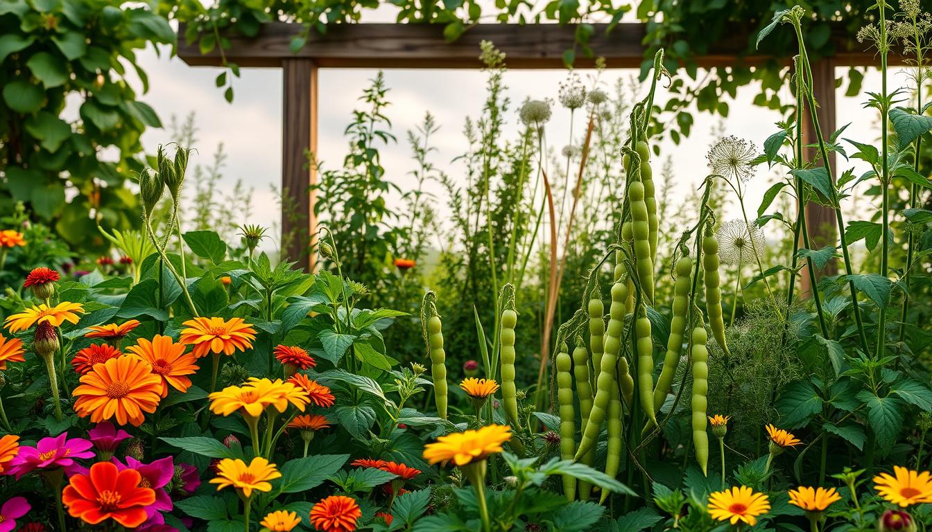 companion plants for peas