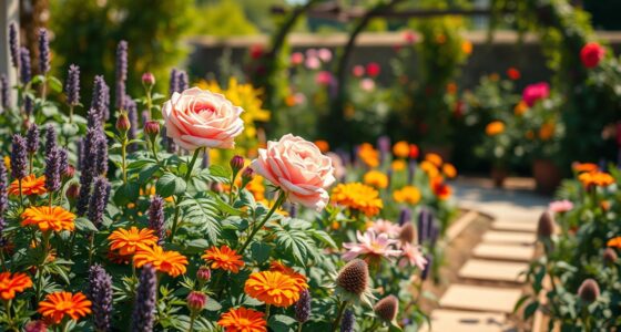 companion plants for roses