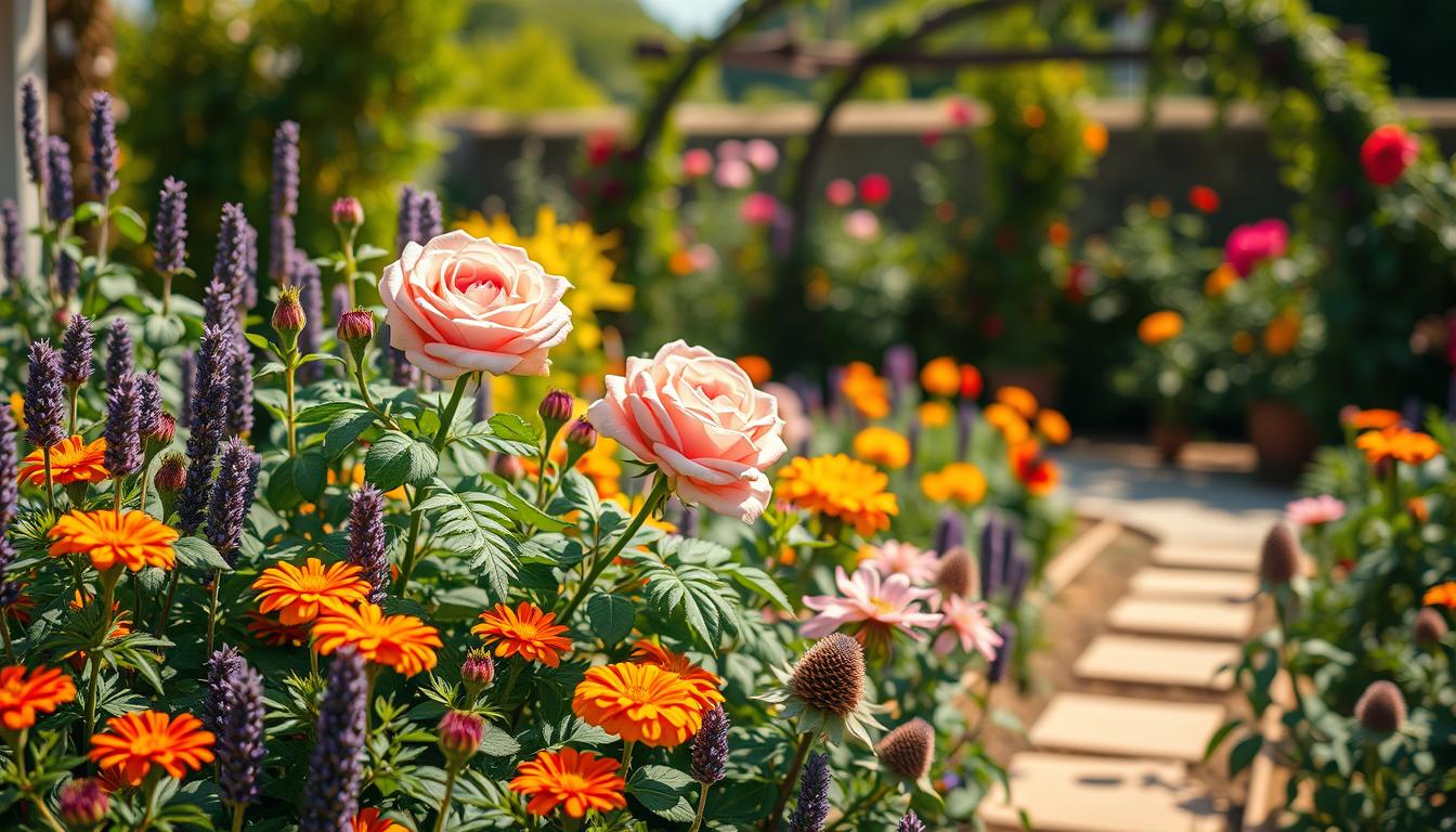 companion plants for roses