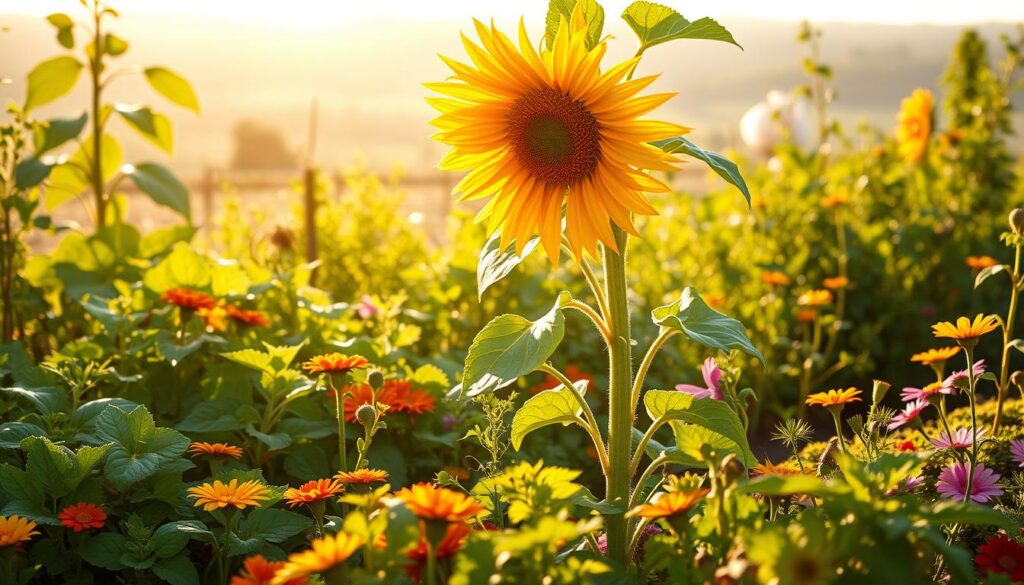 companion plants for sunflowers