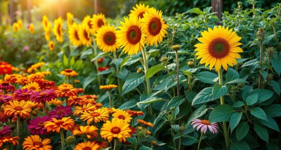 companion plants for sunflowers