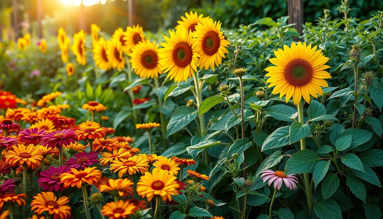companion plants for sunflowers