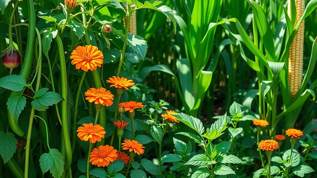 companion plants boost bean growth