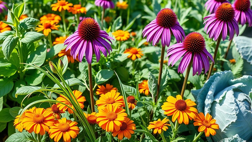 companion plants for coneflowers