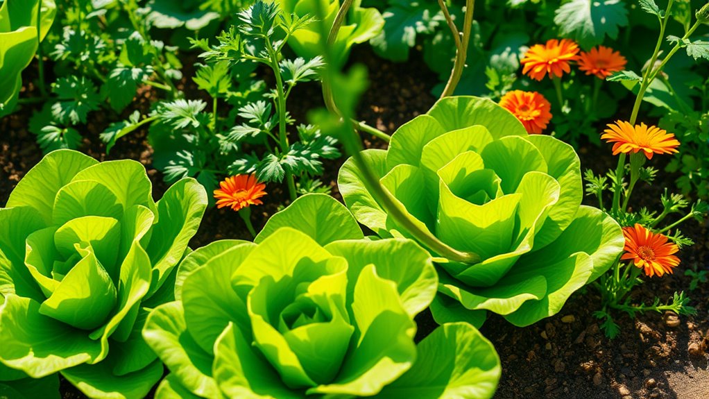 companion vegetables boost lettuce