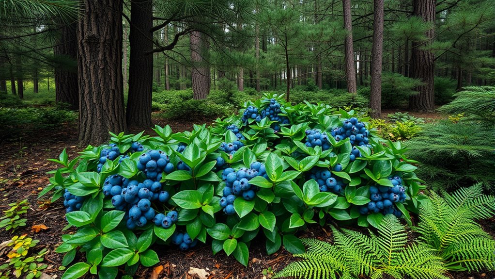conifers protect and nourish blueberries