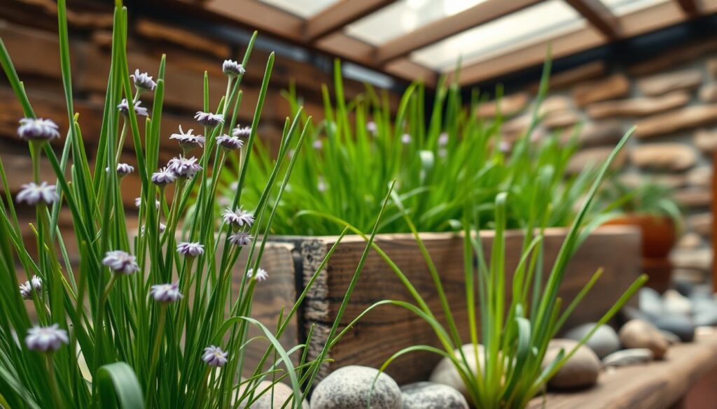 container gardening with chives
