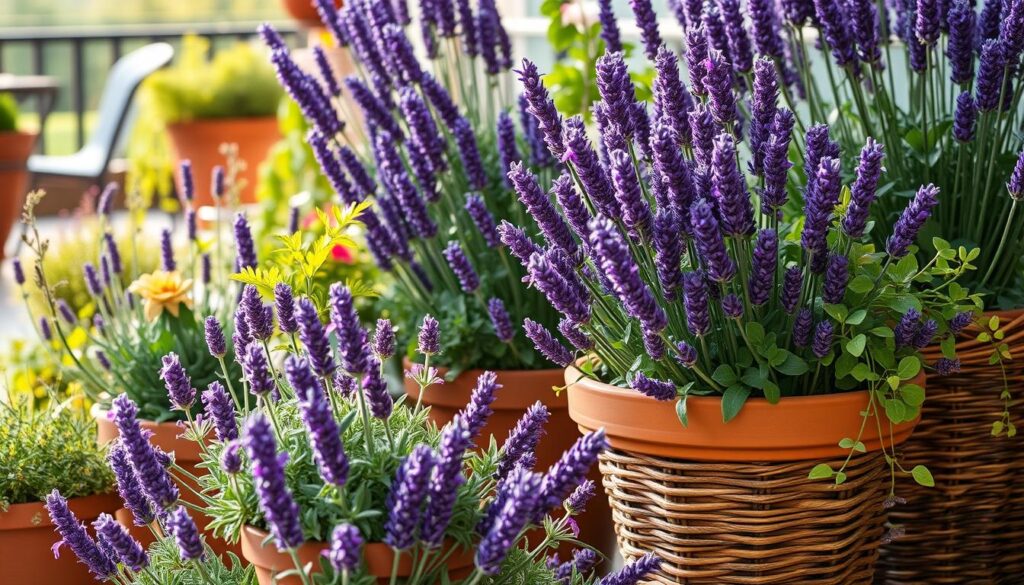 container gardening with lavender