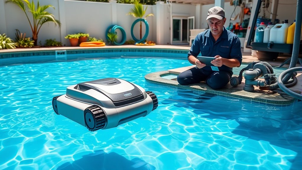 cost effective robotic pool maintenance