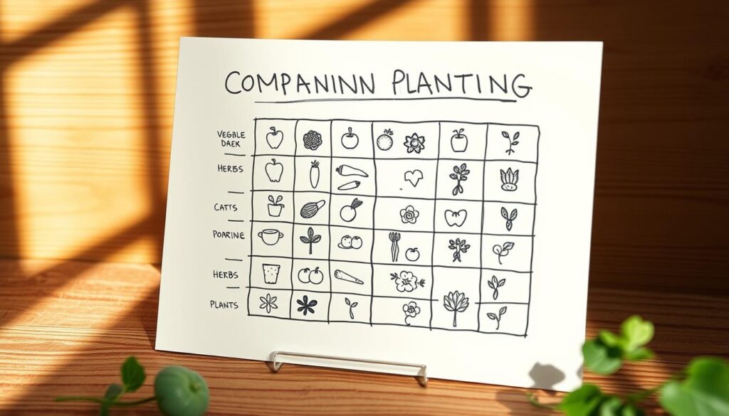 creating a companion planting chart