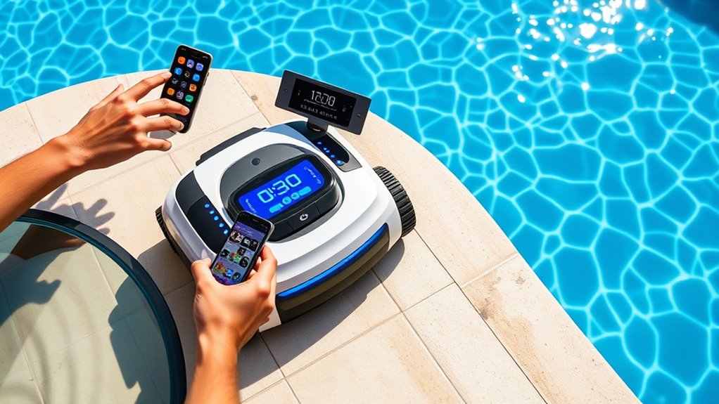 customize pool cleaning schedules