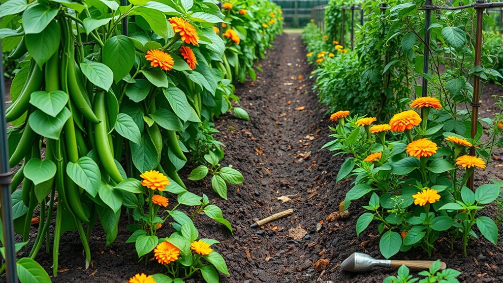 diverse balanced garden ecosystem